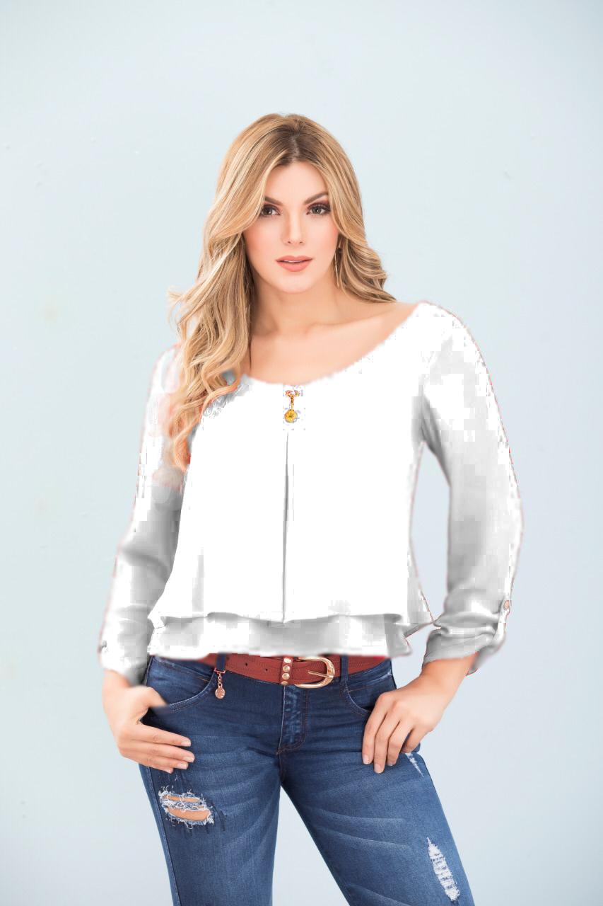 Blusa Colombiana Para Dama con hermoso decorado